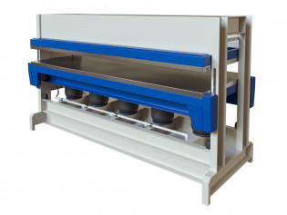 Горячий пневматический пресс Корст ГПП-2510 для склеивания и облицовки заготовок