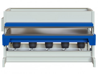 Горячий пневматический пресс Корст ГПП-2512 для склеивания и облицовки заготовок