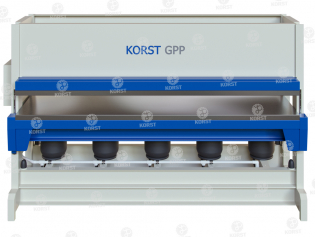 Горячий пневматический пресс Korst GPP-3012 для склеивания и облицовки заготовок